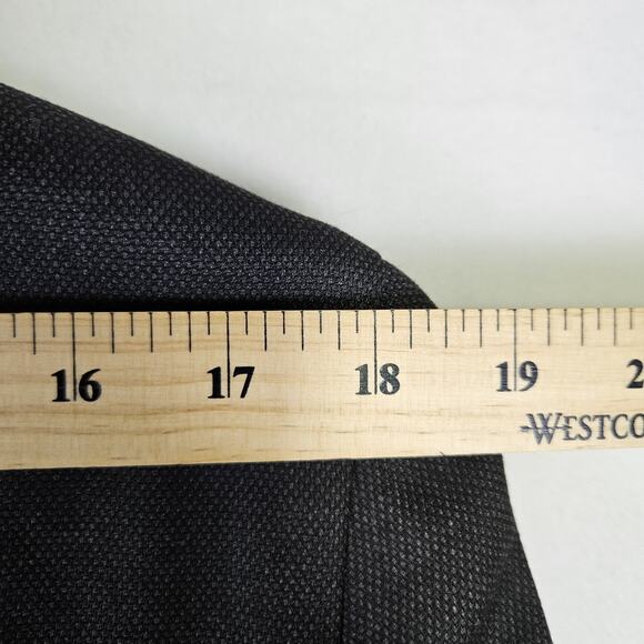 Banana Republic Mens Blazer Nailshead 40R Charcoal Gray 792939 Slim Suit Jacket - Picture 16 of 16